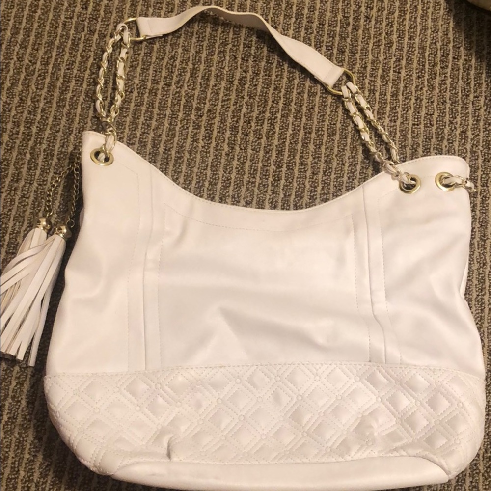 White and Gold Purse